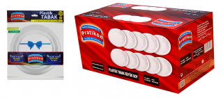 Plastik Tabak 19 cm Büyük Boy 10 Adetli